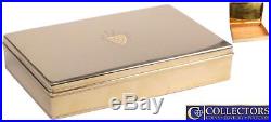 LARGE Tiffany & Co. Solid 14K Yellow Gold Cigar Box / Case Humidor 1207.28g