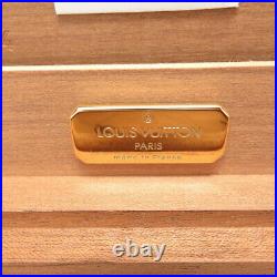 LOUIS VUITTON M58562 Coffret 75 Cigar Humidor Cigar Cigarette Case Wood Rare