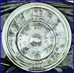 La Palina Pallina Clear Glass Eapg Pressed Glass Cigar Humidor with Lid