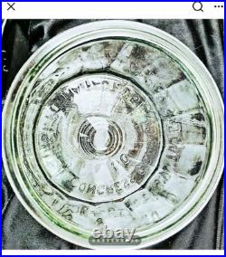 La Palina Pallina Clear Glass Eapg Pressed Glass Cigar Humidor with Lid