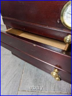 Large 3-Drawer Mahogany Cigar Humidor Glass Hygrometer Quality Importers Palermo