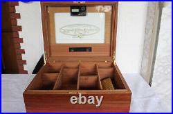 Large Antique Humidor Liberty Cigar Company Wooden Box Cigar Kasten