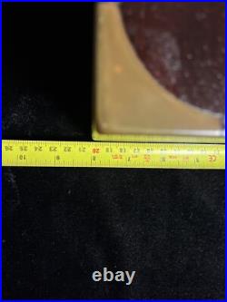 Large Exceptional Antique Mahogany/0ak Metal Lined Cigar Humidor Brass Accents