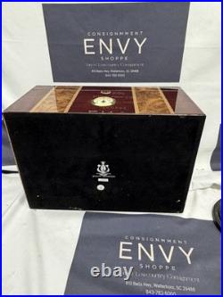 Large Glass Top CIGAR HUMIDOR No Key Unlocked