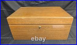 Large Mid-century Alfred Dunhill Of London Walnut Cigar Humidor Made In France