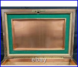 Large Mid-century Alfred Dunhill Of London Walnut Cigar Humidor Made In France