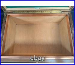 Large Mid-century Alfred Dunhill Of London Walnut Cigar Humidor Made In France