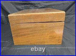 Large Mid-century Alfred Dunhill Of London Walnut Cigar Humidor Made In France