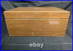 Large Mid-century Alfred Dunhill Of London Walnut Cigar Humidor Made In France