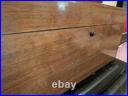 Large Mid-century Alfred Dunhill Of London Walnut Cigar Humidor Made In France