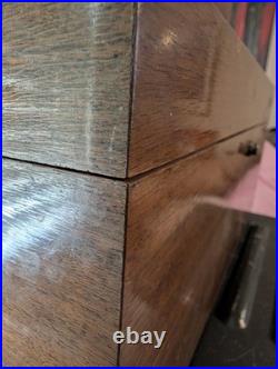 Large Mid-century Alfred Dunhill Of London Walnut Cigar Humidor Made In France