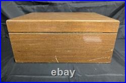 Large Mid-century Alfred Dunhill Of London Walnut Cigar Humidor Made In France