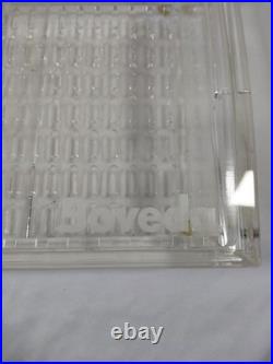 Large Original Boveda Acrylic Humidor Excellent Condition