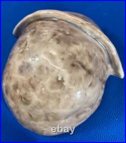 Large Sea Captain Smoking A Pipe Antique Porcelain Tobacco Humidoe