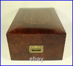 Large Sorrento Cuomo Lucky Store Hand Made Inlaid Wood Jewelry Dresser Box Italy