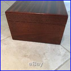 Large Vintage Dunhill Wooden Cigar Humidor with Copper Lining