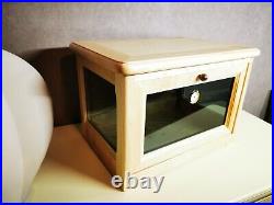 Limited Edition Solid Ash Wood Cigar Humidor with Premium Craftsmanship France