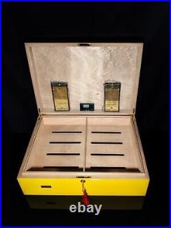 Limited Edition Wood humidor Measures 19.5 W x 14.5 D x 6.5H