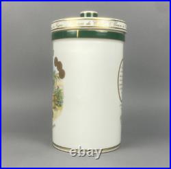 Limoges Bernardaud Cigar Humidor Porcelain Jar Tobacco Gerard Pere Rare France