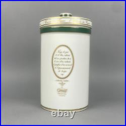 Limoges Bernardaud Cigar Humidor Porcelain Jar Tobacco Gerard Pere Rare France
