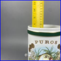 Limoges Bernardaud Cigar Humidor Porcelain Jar Tobacco Gerard Pere Rare France
