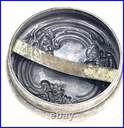 Loetz Iridized Glass Humidor Jar & Lid Antique Reverse Teardrop Art Nouveau Flaw