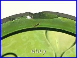 Loetz Iridized Glass Humidor Jar & Lid Antique Reverse Teardrop Art Nouveau Flaw
