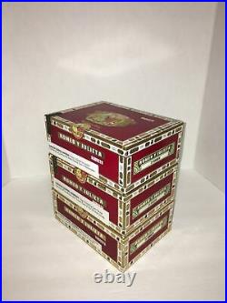 Lot Of Three Romeo Y Julieta Reserva Real Robusto Empty Wooden Cigar Box Humidor