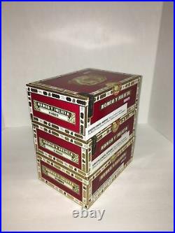 Lot Of Three Romeo Y Julieta Reserva Real Robusto Empty Wooden Cigar Box Humidor