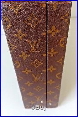 Louis Vuitton Authentic LV Monogram Vintage Cedar Custom Humidor Case 70 Cigars