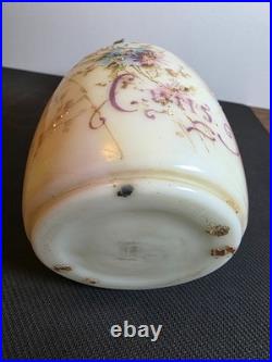 Lovely Antique Victorian Wavecrest Art Nouveau Cigars Humidor Glass Jar Box