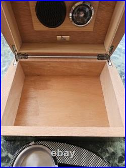 Lubinski Cellar Humidor Cigar Set Matching Carbon Effect Cedar Spain