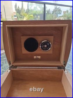 Lubinski Cellar Humidor Cigar Set Matching Carbon Effect Cedar Spain