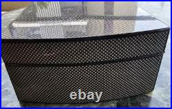 Lubinski Cellar Humidor Cigar Set Matching Carbon Effect Cedar Spain