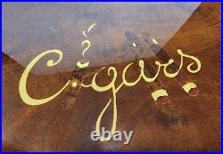 Luxurious & Unusually Large Masterfully Inlaid Handmade Wood Cigar Humidor