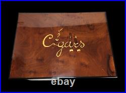 Luxurious & Unusually Large Masterfully Inlaid Handmade Wood Cigar Humidor