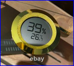 MARVERO Humidor Up to 150 cigars box 10w x 10d x 13h 2 humidifier wands