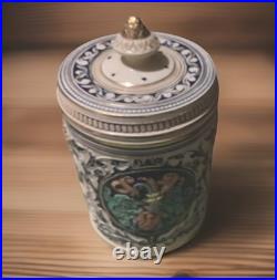 MARZI & REMY Tobacco Humidor Majolica Jar Germany