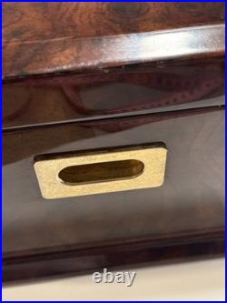 MAYORGA CIGAR WOODEN HUMIDOR HANDMADE AND PAINTED WOOD 16.25x11.5x7.75