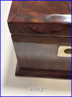MAYORGA CIGAR WOODEN HUMIDOR HANDMADE AND PAINTED WOOD 16.25x11.5x7.75