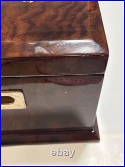 MAYORGA CIGAR WOODEN HUMIDOR HANDMADE AND PAINTED WOOD 16.25x11.5x7.75