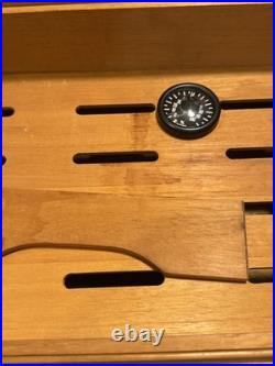 MAYORGA CIGAR WOODEN HUMIDOR HANDMADE AND PAINTED WOOD 16.25x11.5x7.75