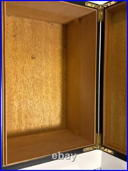 MAYORGA CIGAR WOODEN HUMIDOR HANDMADE AND PAINTED WOOD 16.25x11.5x7.75