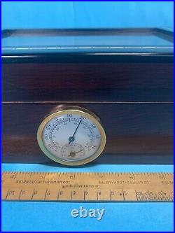 Mahogany And Cedar Humidor Cigar Cabinet Hygrometer Control