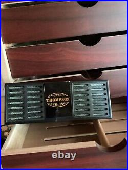 Mahogany/ Cherry Counter Top/ Desk Humidor Large 6 Drawer