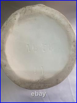 Majolica Ceramic Tiger Head Humidor Jar Hand Painted Austrian Antique