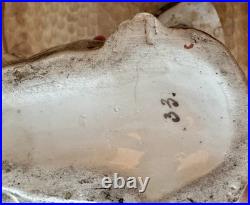 Majolica Hippo Tobacco Humidor Jar Caddy Vintage Antique