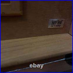 Man O War Large Humidor Spartan Battle Scene Laqured Wood Finish 100 Capacity