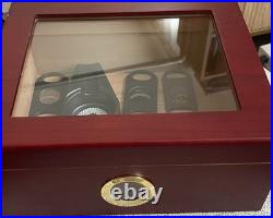 Martello Glass Top Digital Hygrometer Cigar Humidor Read Description US Only