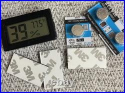 Martello Glass Top Digital Hygrometer Cigar Humidor Read Description US Only